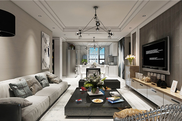 沈陽-美的城100平「現(xiàn)代風(fēng)格」裝修實景案例