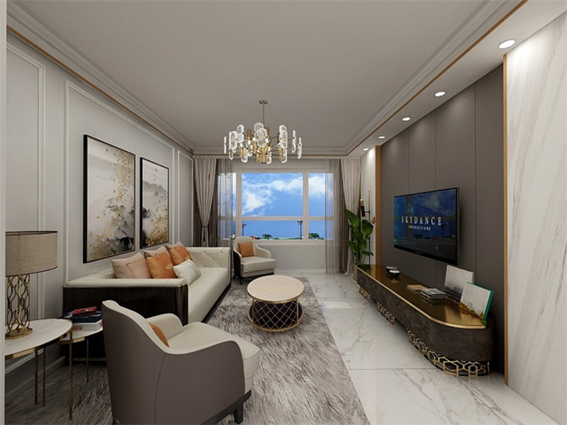 碧桂園88平輕奢風格裝修案例(二)