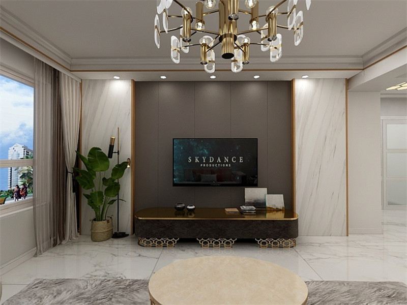 碧桂園88平輕奢風格裝修案例(一)