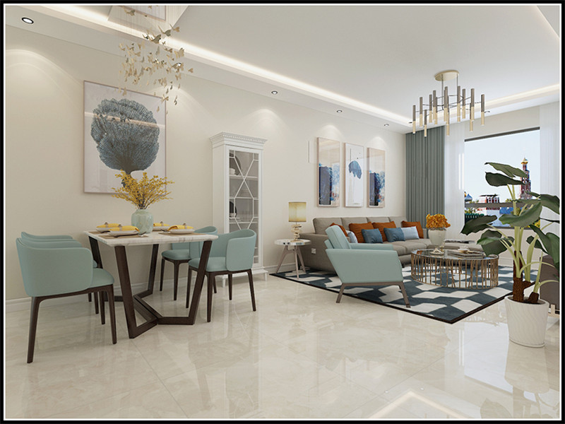 時代城117平「平黑白灰風格」裝修實景圖(二)