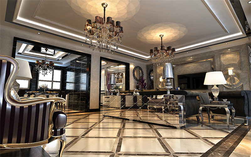 隆悅府190平「新中式」裝修風格案例(五)