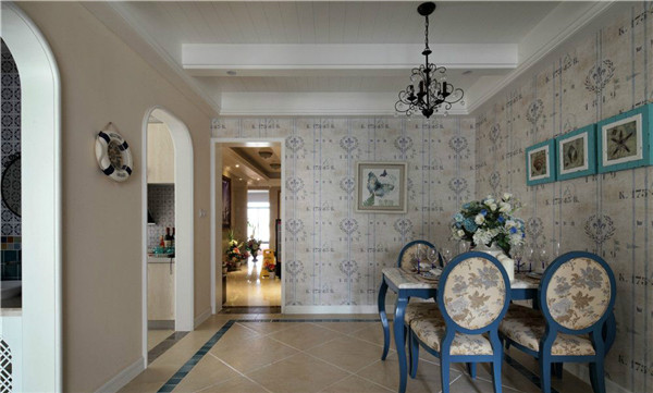 沈陽裝修公司100米兩室「地中海」裝修風格案例圖