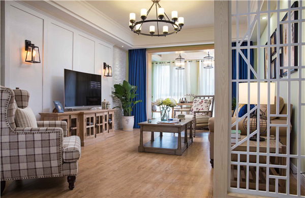 沈陽裝修公司139平米「田園風格」裝修案例圖