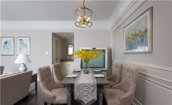 沈陽-萬達公館110平「美式風格」裝修設計風格案例