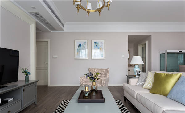 沈陽-萬達公館110平「美式風格」裝修設計風格案例