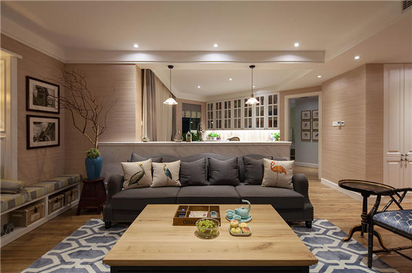 沈陽-浦江御景灣124平「混搭風格」裝修設計風格案例