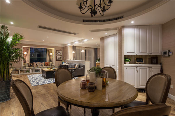 沈陽-浦江御景灣124平「混搭風格」裝修設計風格案例